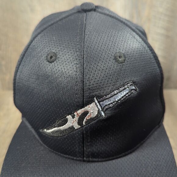 Ghost Face Reflection In Knife Black Hat Scream Character RARE OSFA Halloween - Picture 3 of 11